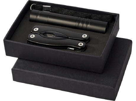 Product image Scout Multifunktionswerkzeugs- und LED-Taschenlampen-Set Werbeartikel
