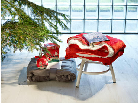 Kuscheldecke aus Polyester Margot Werbeartikel