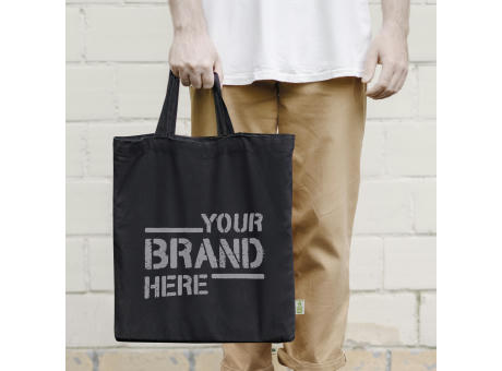 NÜRNBERG - Tragetasche aus schwerer, recycelter Baumwolle mit kurzen Henkeln bedrucken