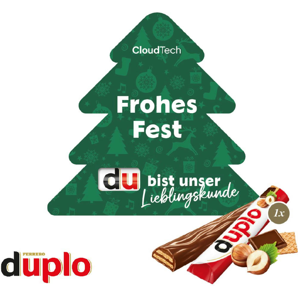 Product image Werbekarte "Weihnachtsbaum" mit duplo Werbeartikel