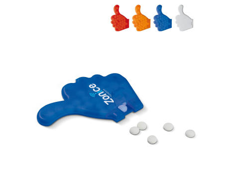 Product image Pfefferminzdose Daumen Werbeartikel