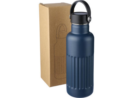Recycelte doppelwandige Trinkflasche aus Edelstahl (500 ml), Lior Werbeartikel