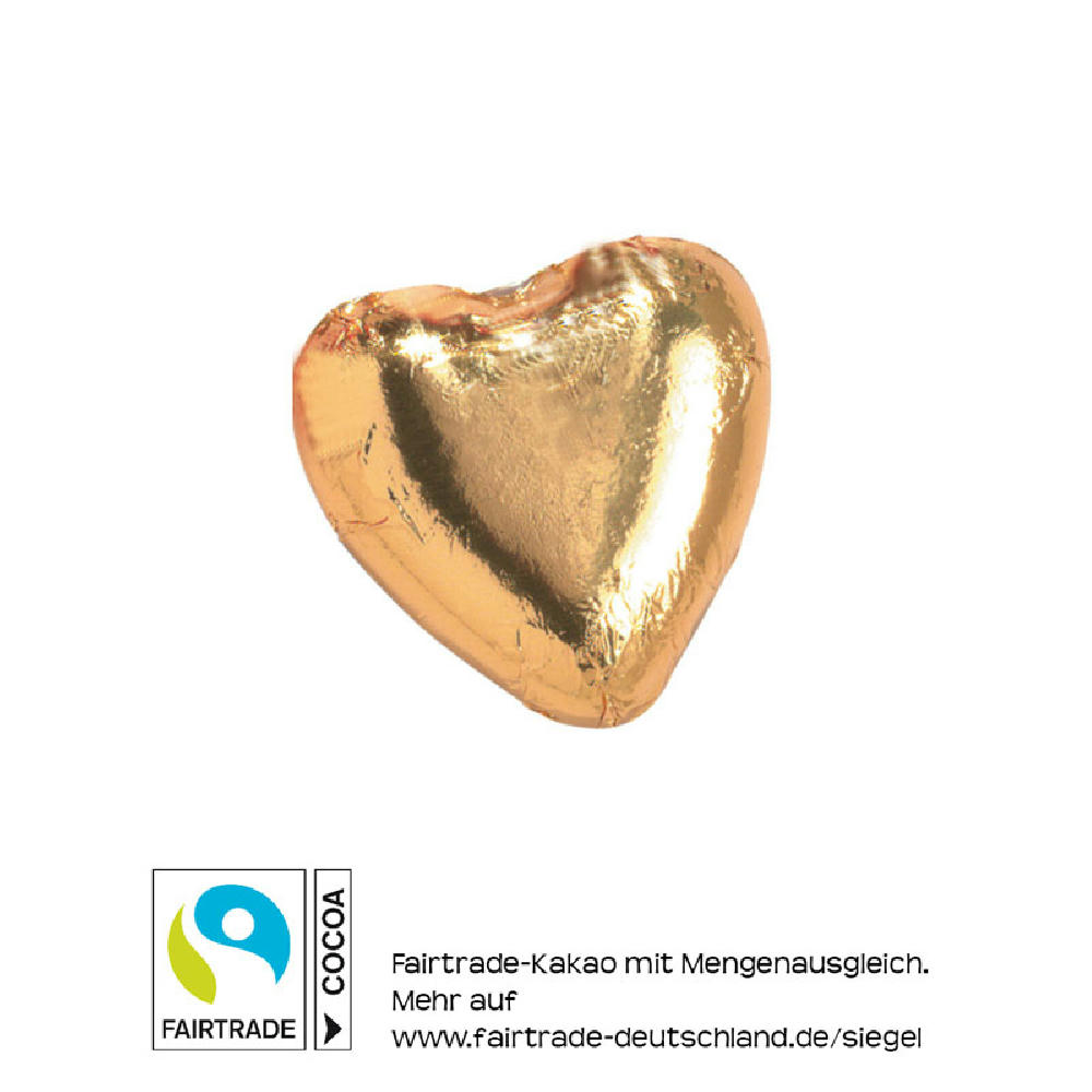 Choco-Herz Gold Werbeartikel
