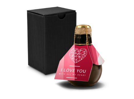 Product image Kleinste Sektflasche der Welt! I love u - Inklusive Geschenkkarton in Gelb, 125 ml Werbeartikel