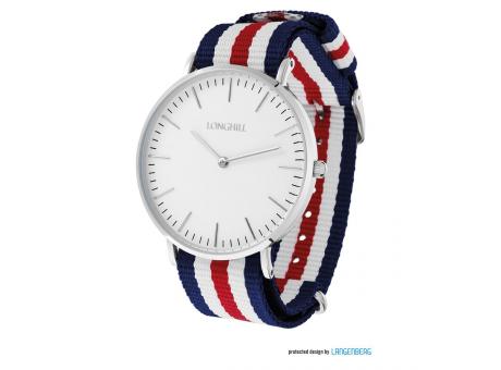 dunkelblau/weiss/rot