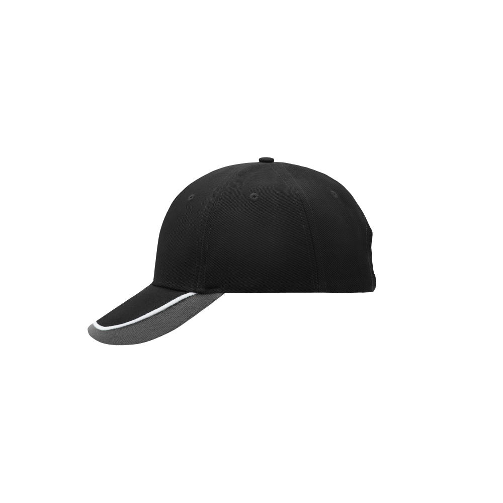 Product image Half-Pipe Sandwich Cap - 6 Panel Cap mit extravaganter, dreifarbiger Sandwich-Lösung Werbeartikel