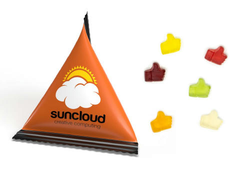 Mini Tetraeder Fruchtgummi Werbeartikel