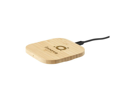 Bamboo Wireless Charger 15W tradloses Ladegerät Werbeartikel
