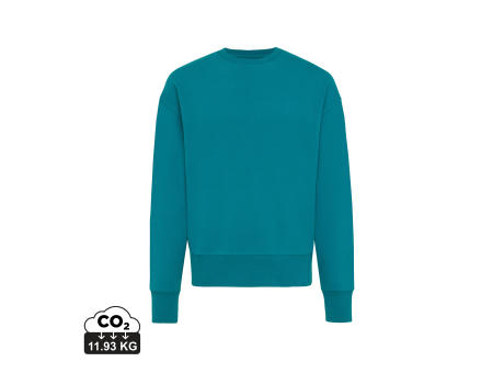 IQONIQ Kruger Relax-Rundhals-Sweater aus recycelt. Baumwolle Werbeartikel