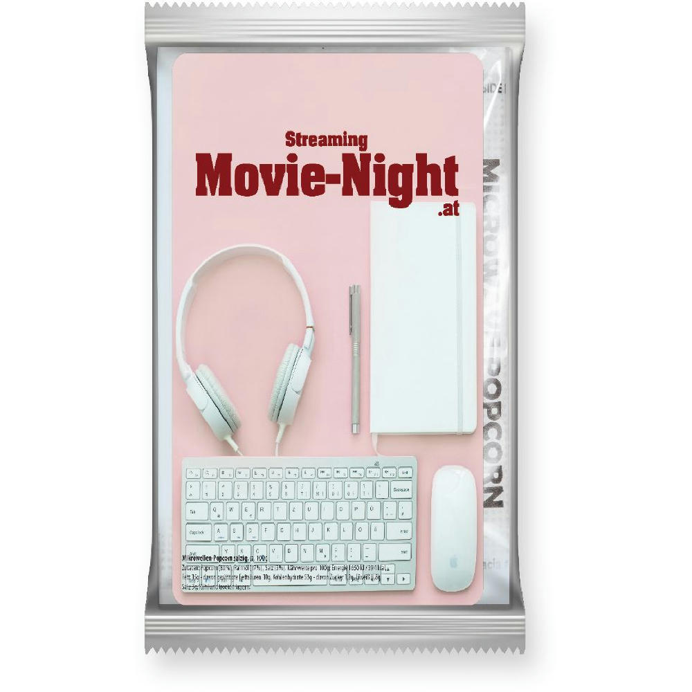 Product image Mikrowellen Popcorn salzig, ca. 100g, transparente Folie Werbeartikel