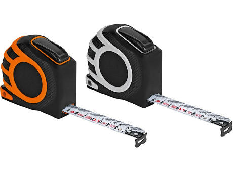 Automatik-Bandmaß "Speed Tape 5 M grau" bedrucken