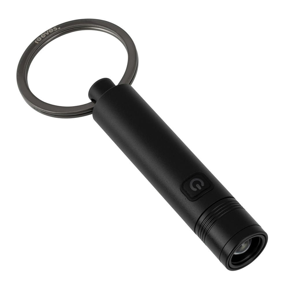 Product image Schlüsselanhänger mit wiederaufladbare LED Taschenlampe REEVES-PORTO LIGHT Werbeartikel