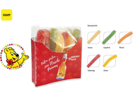 Product image HARIBO Saure Pommes Tüte in Werbebox, 50 g, Inhalt: HARIBO Saure Pommes Werbeartikel