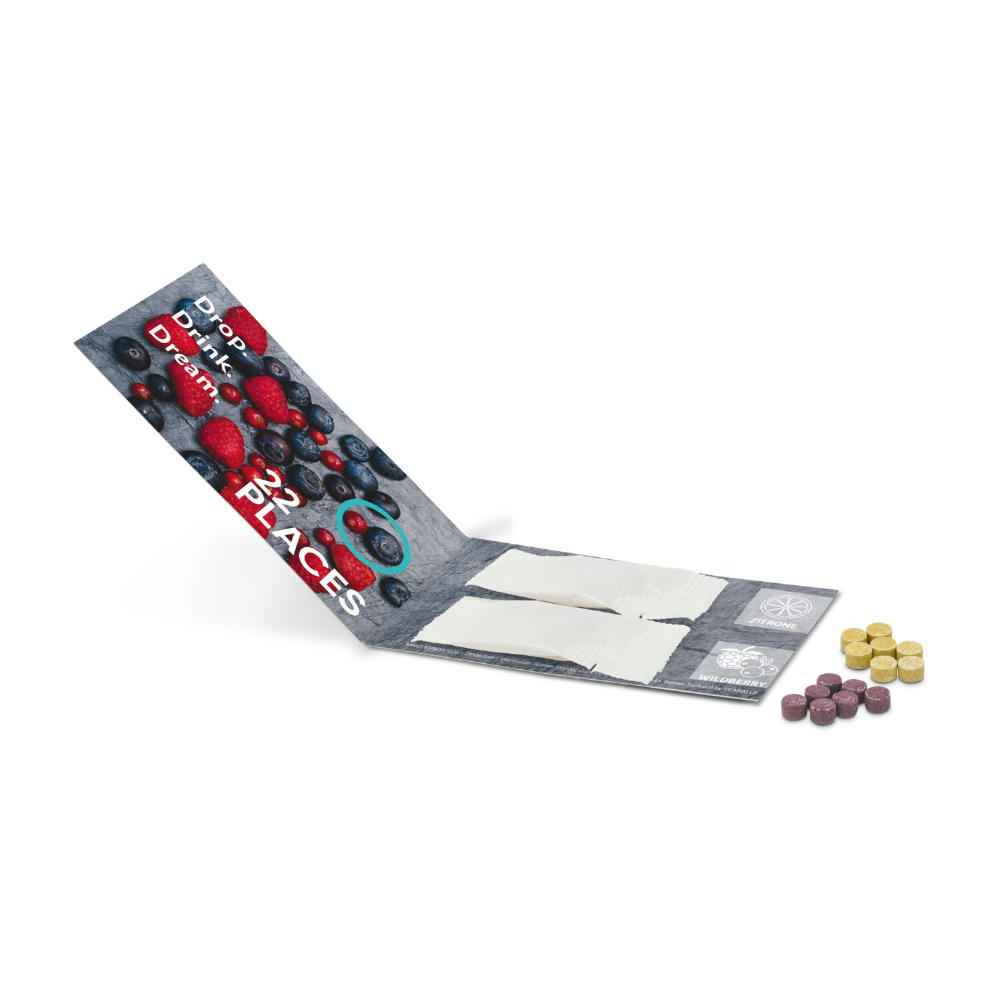 Product image Promo Drops by TEABALLS - 2 Sachets (je 6-8 Drops in 2 Sorten Ihrer Wahl für ein Erfrischungsgetränk mit bis zu 1 L) Werbeartikel