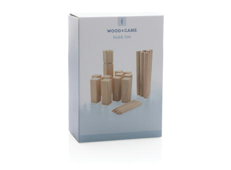 Kubb Outdoor Wurfspiel aus Holz Werbeartikel