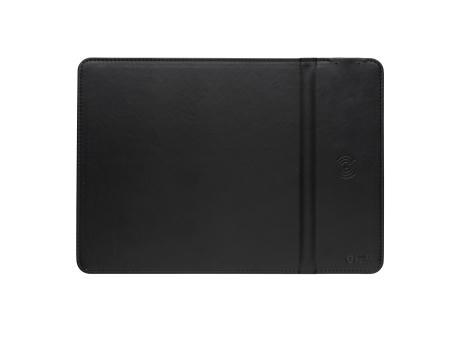 Swiss Peak RCS recyceltes 10W Wireless-Charging PU Mauspad Werbeartikel