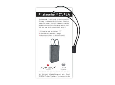 ROMINOX® Vegane Filztasche // Dupla Werbeartikel
