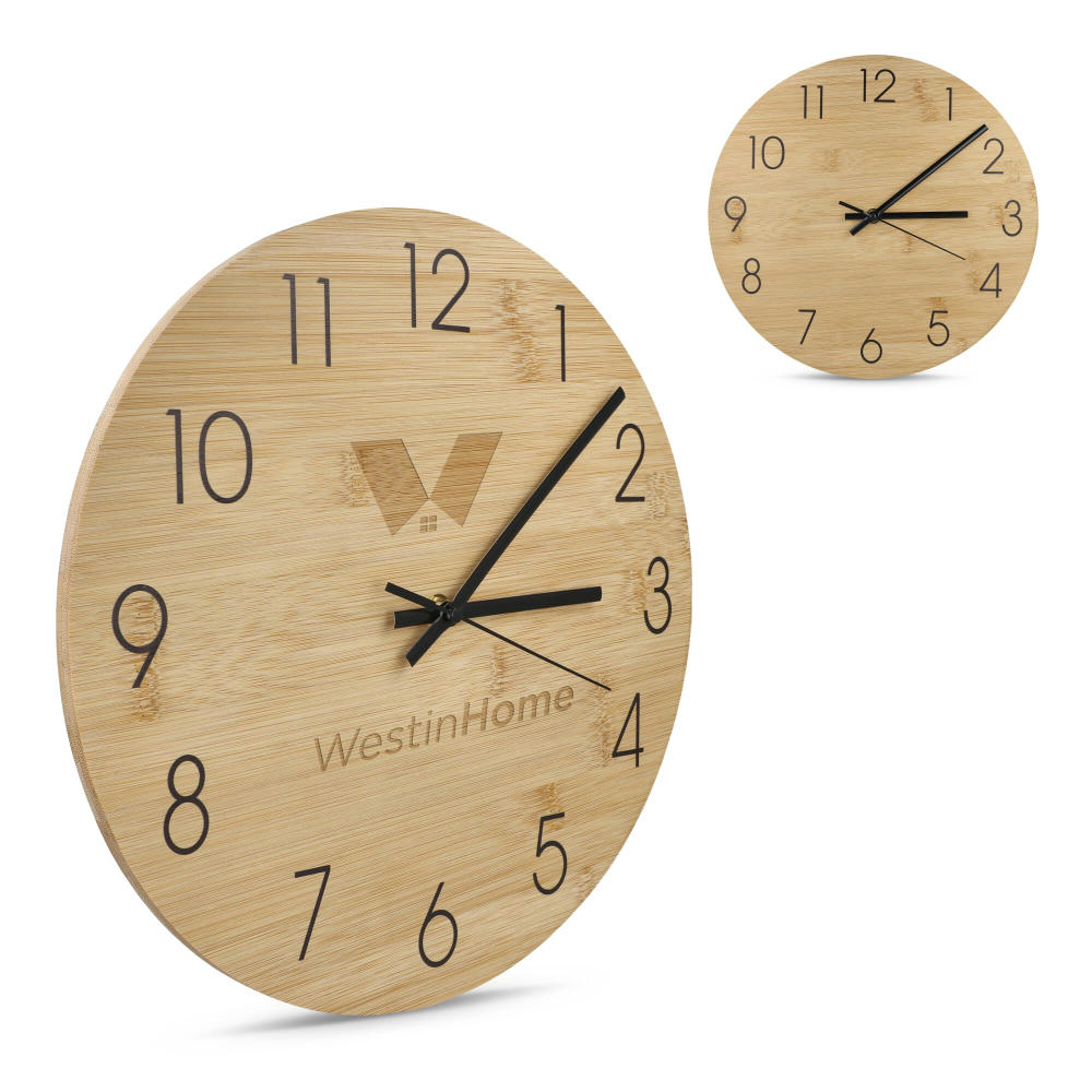 Product image Wanduhr Bambus Werbeartikel