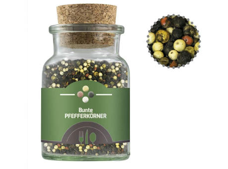 Product image Gewürzmischung bunte Pfefferkörner, ca. 65g, Korkenglas Werbeartikel