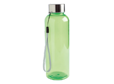 Tritanflasche 500 ml, mit silberfarbener Metallkappe Werbeartikel