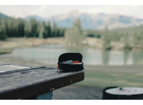 Kleines Erste-Hilfe-Set in RCS recycelter Nubuk-PU Tasche Werbeartikel