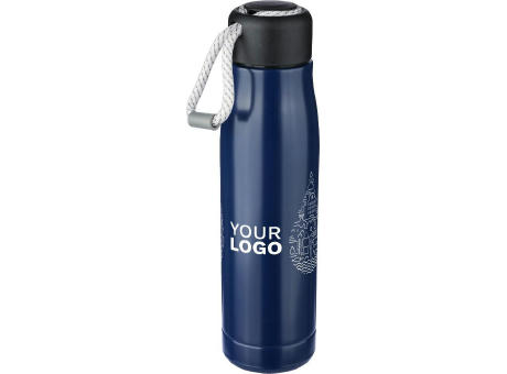 Doppelwandige Trinkflasche aus recyceltem Edelstahl (500 ml) Solene Werbeartikel