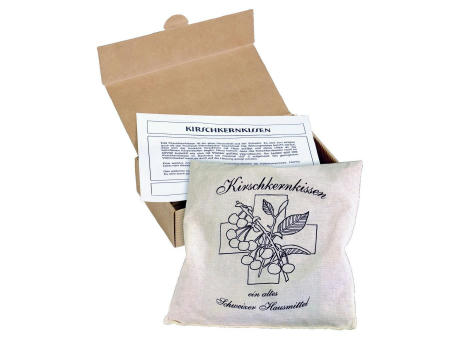 Kirschkernkissen im Präsentkarton bedrucken