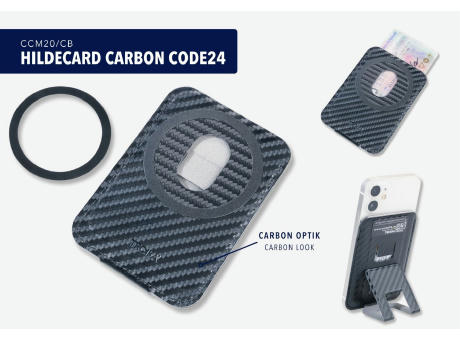 TROIKA Kartenetui HILDECARD CARBON CODE24 Werbeartikel