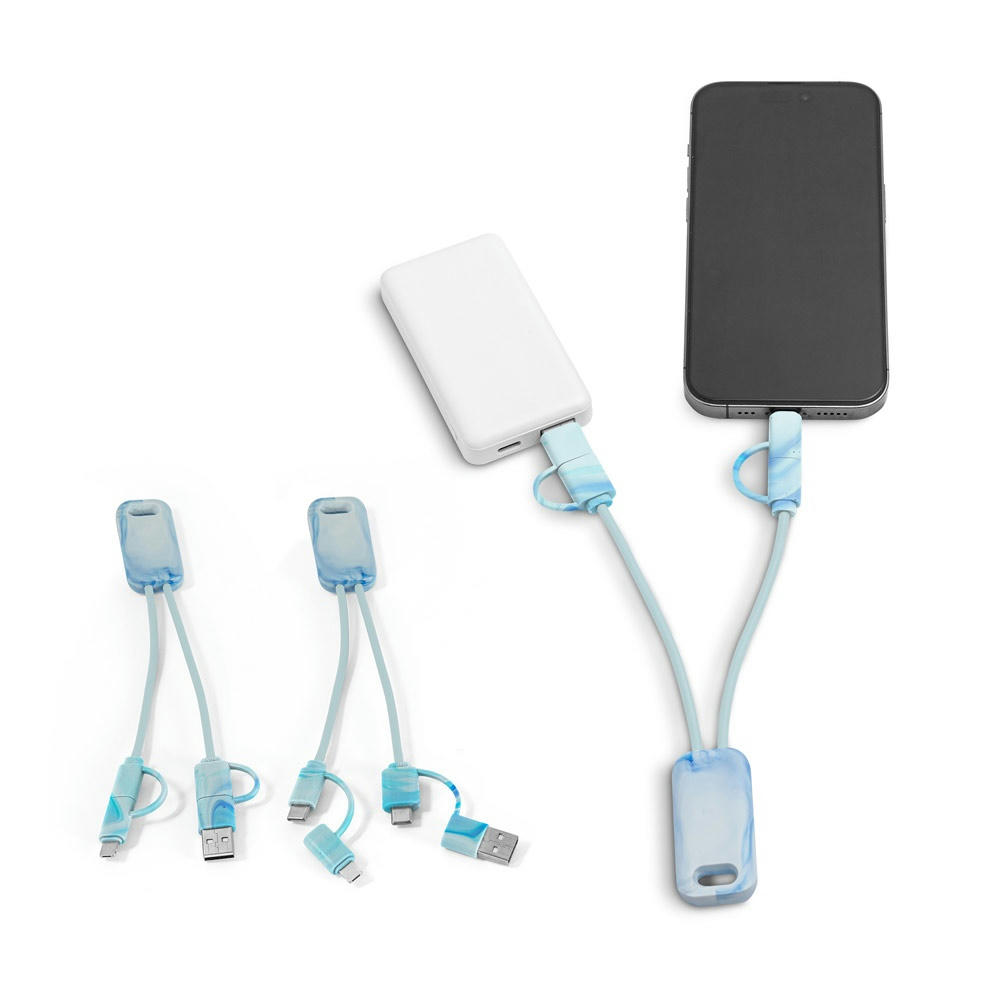 Product image BERNERS. Superschnelles 6-in-1-USB-Kabel aus recyceltem PET (100% rPET) Werbeartikel
