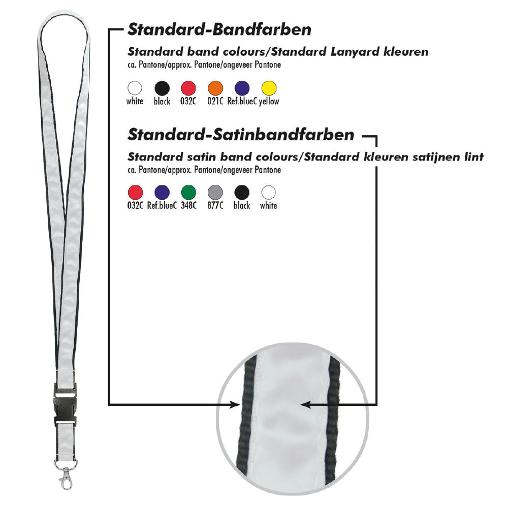 Product image Schlüsselband/Lanyard "Satin" Werbeartikel