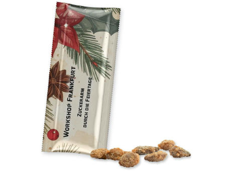 Product image Feuergebrannte Mandeln ohne Zuckerzusatz, ca. 25g, Snack Stick Werbeartikel