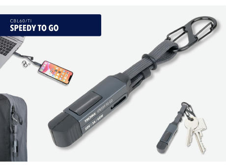 TROIKA Taschenanhänger SPEEDY TO GO Werbeartikel