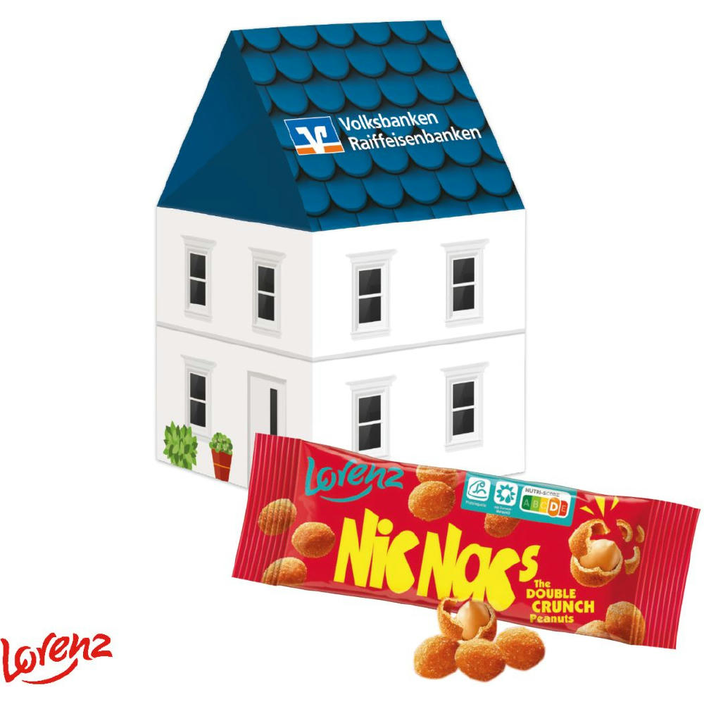 Product image 3D Präsent "Haus" mit Lorenz Nic Nac's Werbeartikel