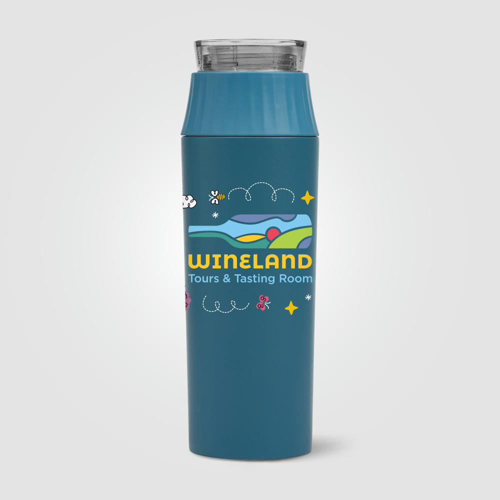 Product image Majesty Recycling-Edelstahlflasche mit wasserdichtem Verschluss - 590 ml Werbeartikel