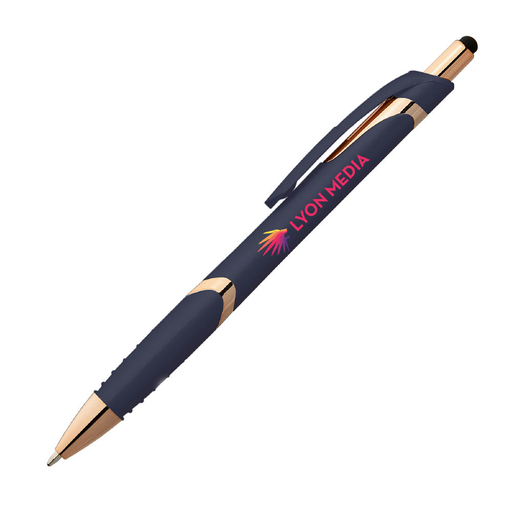 Joplin Softy Roségold Kugelschreiber - m/Stylus Werbeartikel