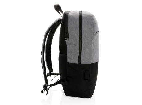 Moderner 15.6" USB & RFID Laptop-Rucksack, PVC-frei bedrucken
