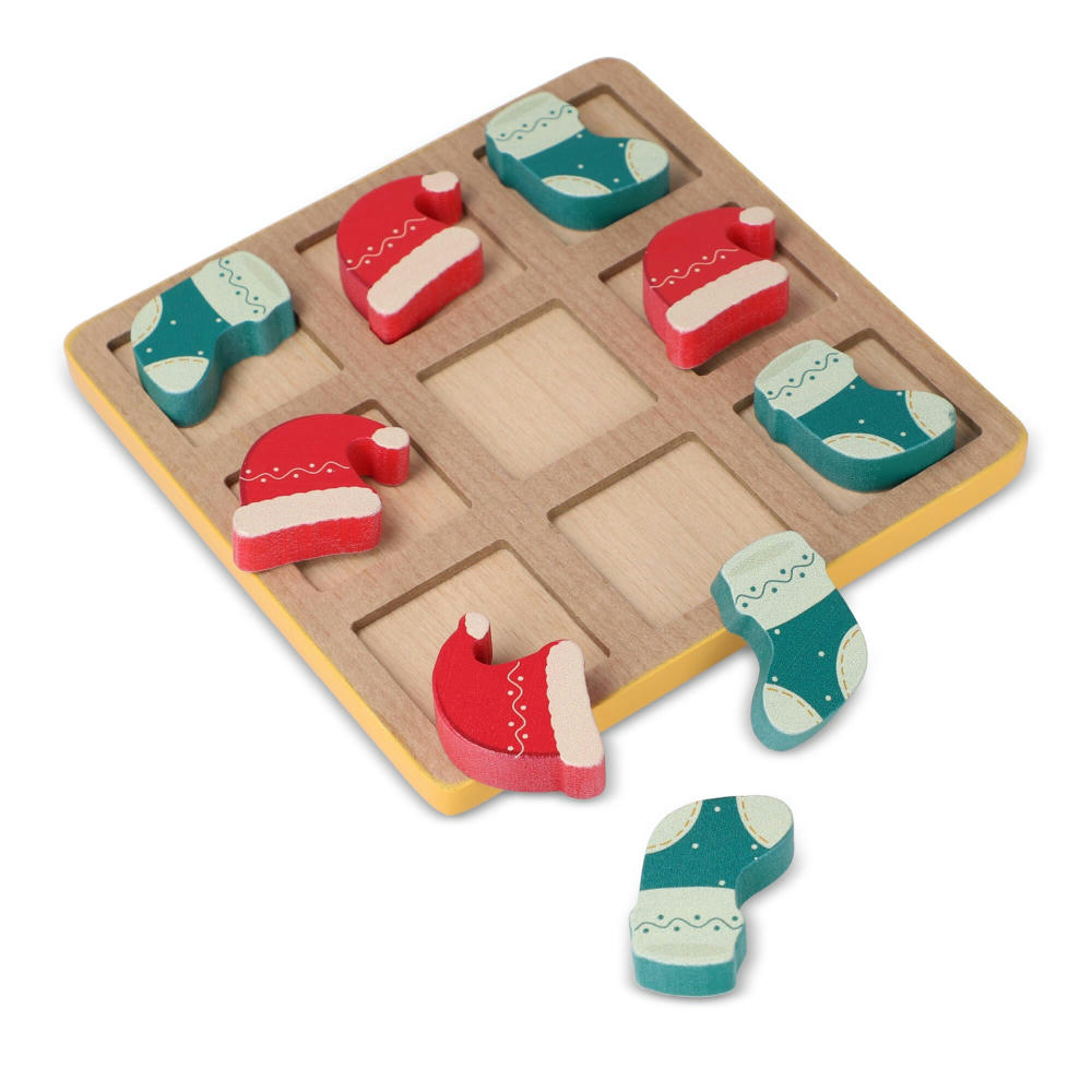 Product image InSideOut Weihnachts-Tic-Tac-Toe aus Holz Werbeartikel