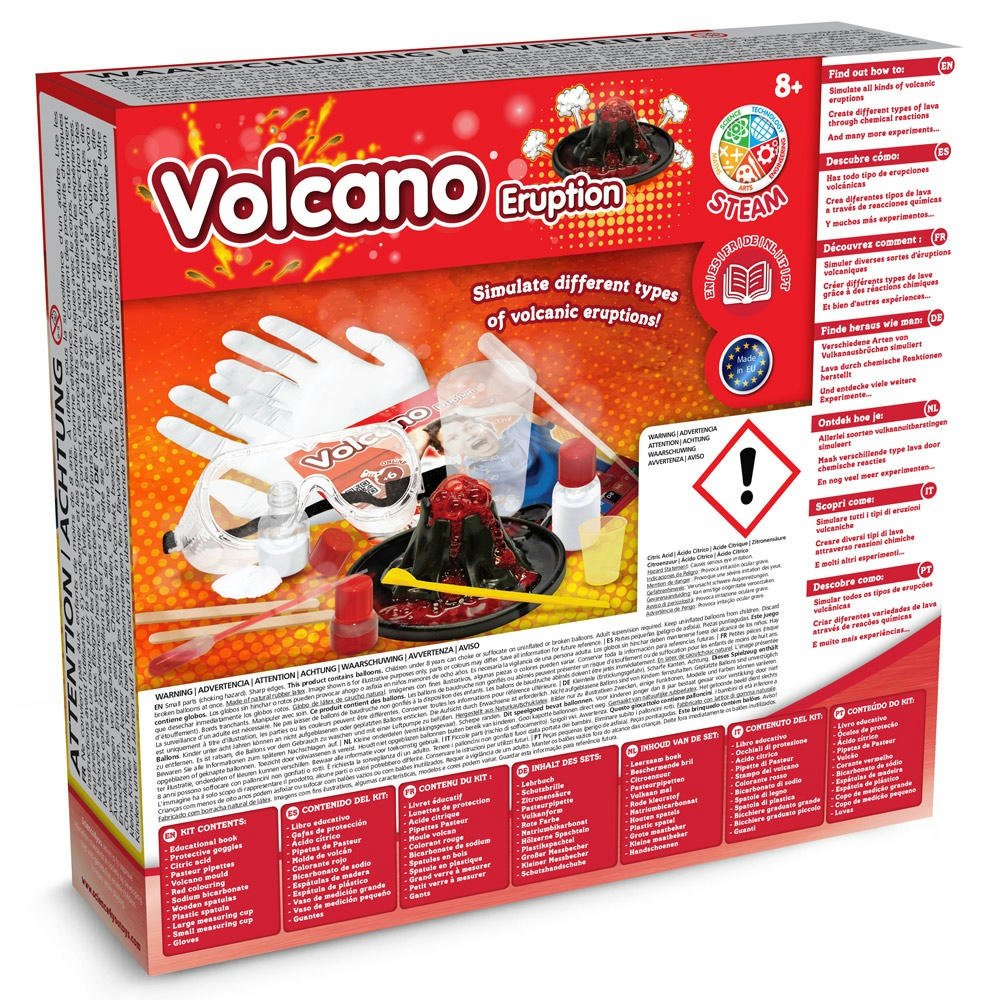 VOLCANIC ERUPTION GAME. Lernspiel für Kinder Werbeartikel