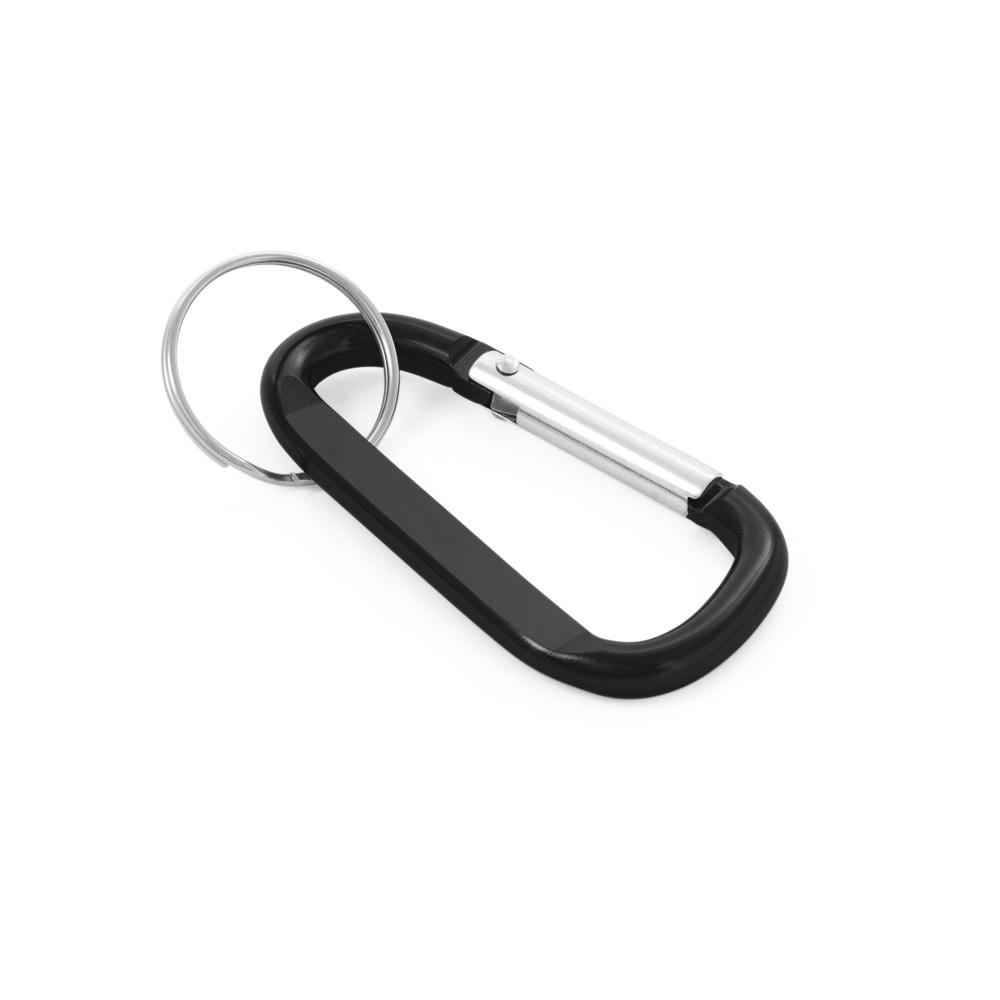 Product image MATTHEW. Karabinerclip aus Aluminium mit Schlüsselring Werbeartikel