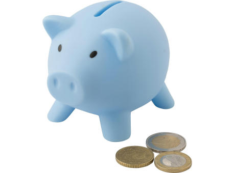 Sparschwein aus Kunststoff Roger Werbeartikel