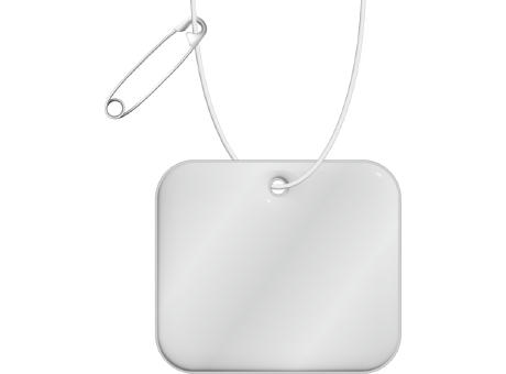 Product image RFX™ H-20 rechteckiger reflektierender PVC-Anhänger XL Werbeartikel