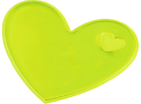 Product image RFX™ S-12 Reflektierender Herz PVC-Aufkleber M bedrucken