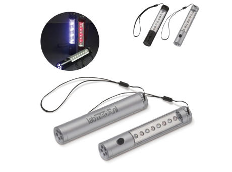 Product image Aluminium Taschenlampe mit Magnet, 5+8 LED´s Werbeartikel