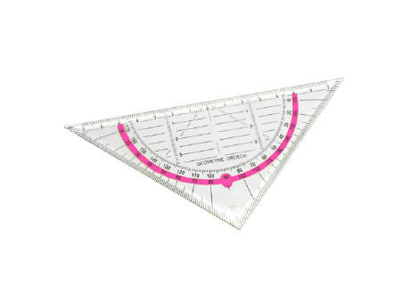 Grundfarbe glasklar, Zusatzfarbe pink