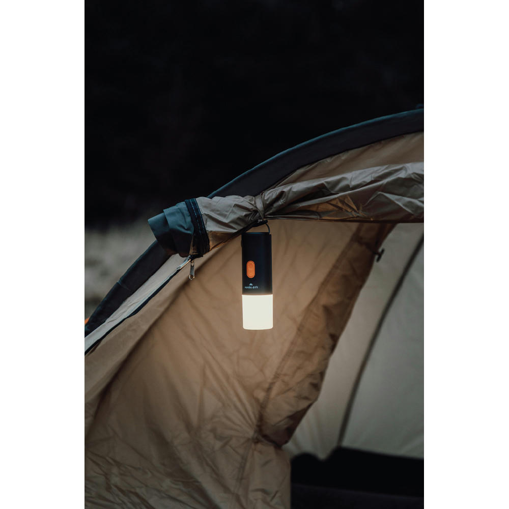 Nordic Drift Titan 2-in-1-Luftpumpe und Campinglampe Werbeartikel