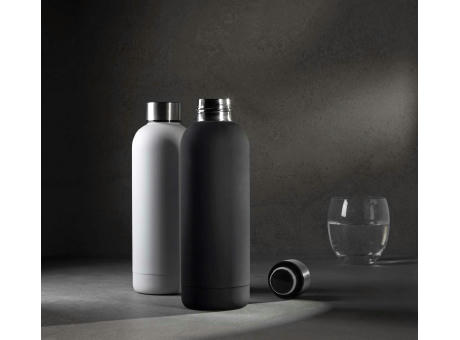 GRIP pulverbeschichtete 550 ml Edelstahl-Thermosflasche Werbeartikel