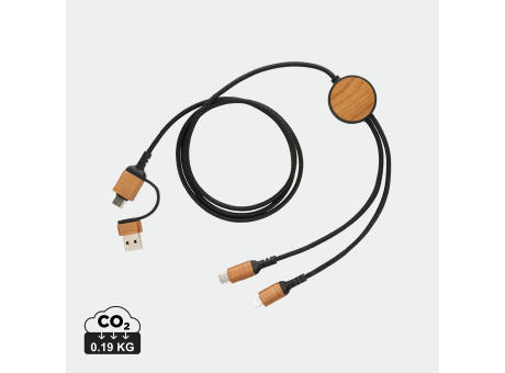 Ohio 6-in-1-Kabel aus RCS zertifiziert recyceltem Kunststoff Werbeartikel