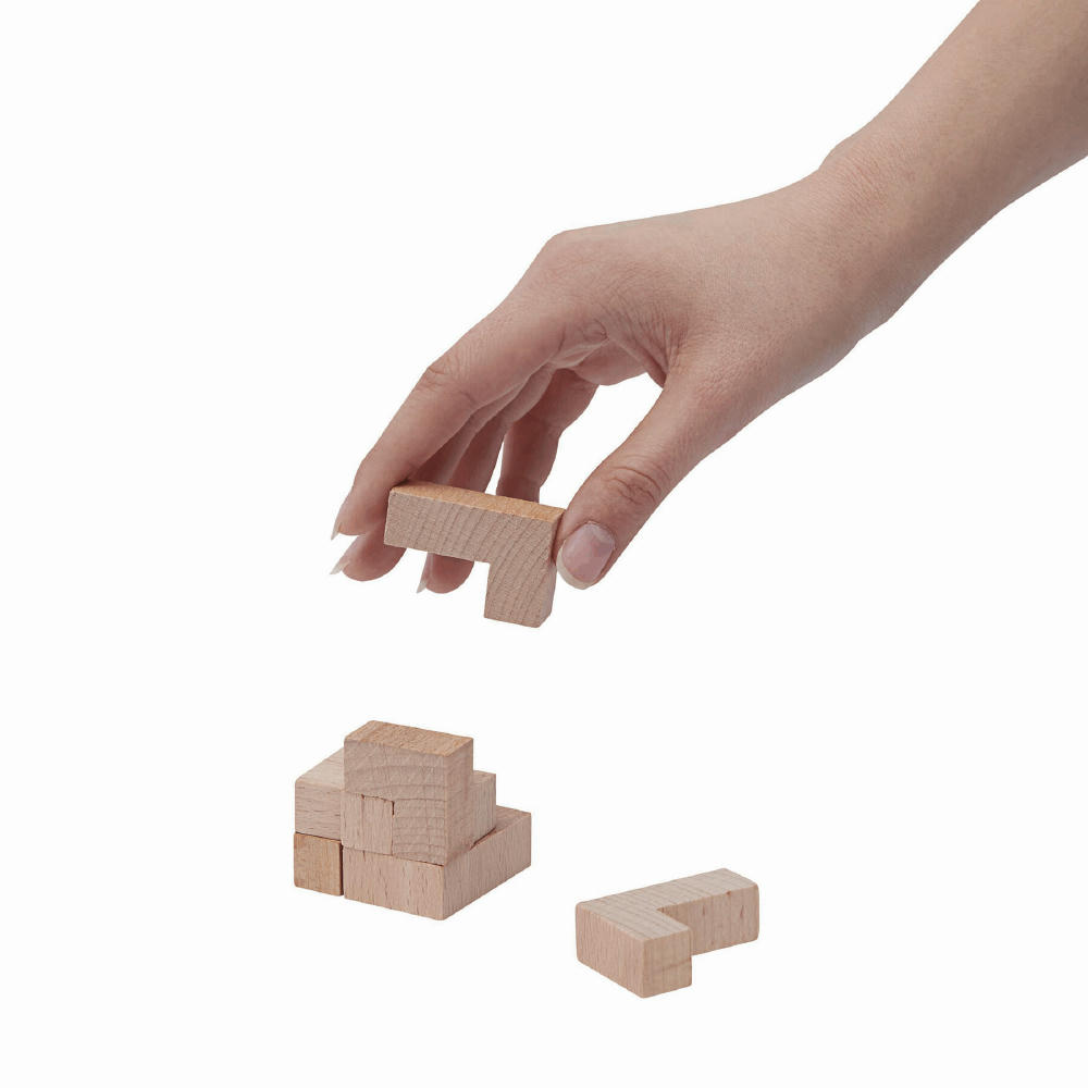 CRAZY CUBE - Holz-Puzzle Werbeartikel