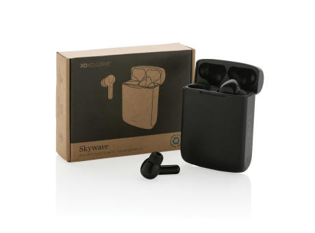 Skywave Solar-Kopfhörer aus RCS recyceltem Kunststoff Werbeartikel