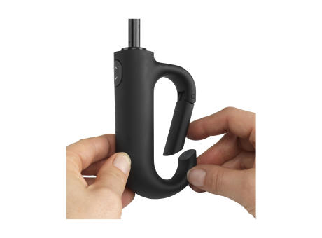 Carabiner RCS RPET faltbarer Regenschirm 21 inch Werbeartikel